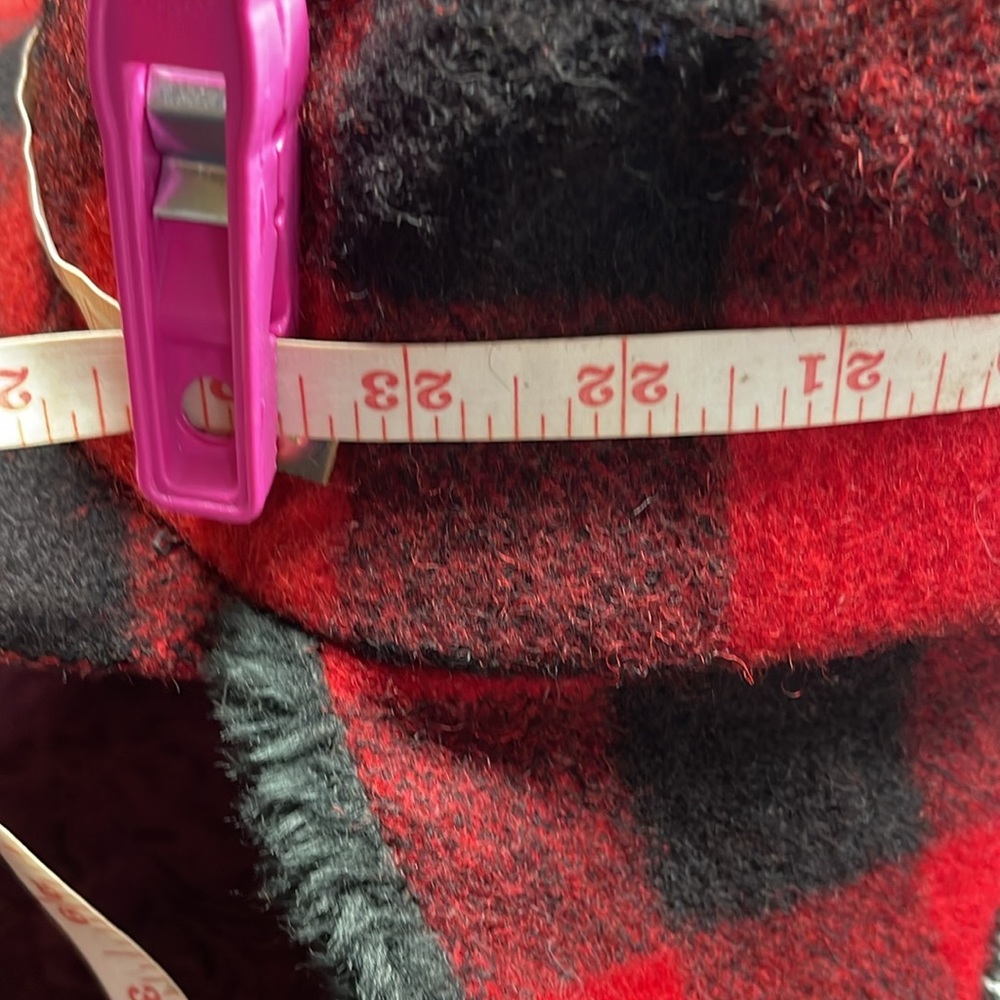 Plaid wool hat - Picture 2 of 4